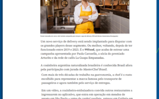 Paola Carosella estrela campanha da 99Food (Veja SP)