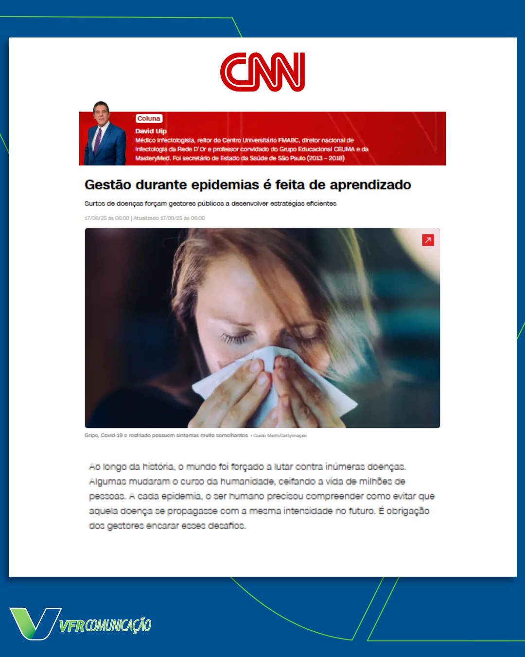 David Uip na CNN