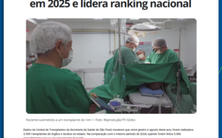 São Paulo ultrapassa 5,9 mil transplantes (G1)