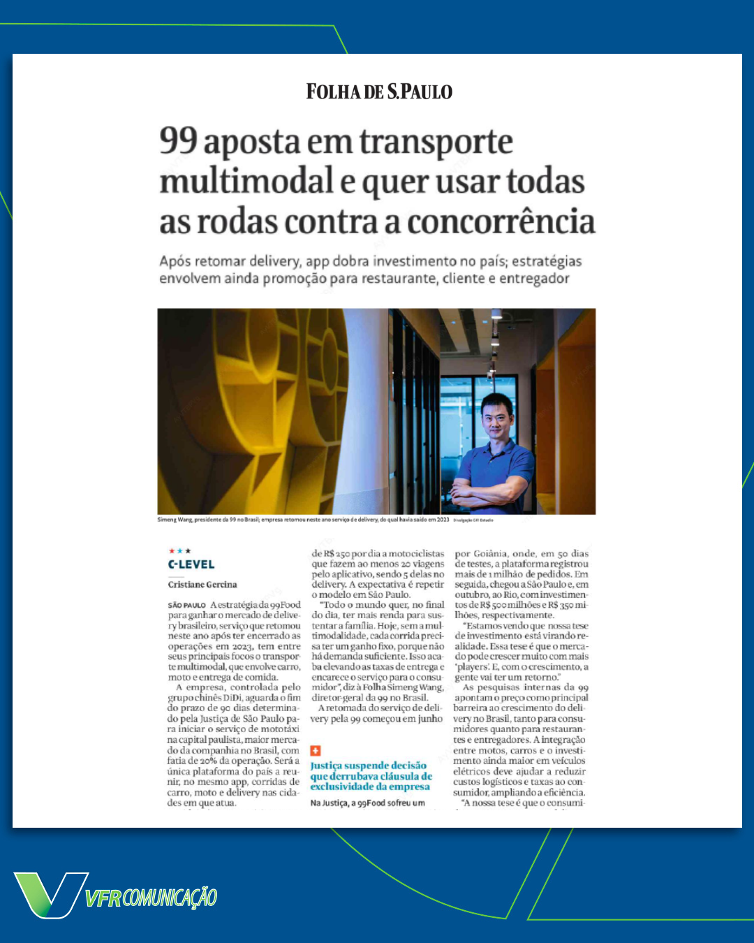 99 na Folha de S.Paulo