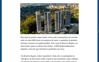 RZK Empreendimentos no O Globo