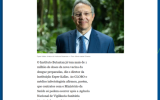 Instituto Butantan no Globo