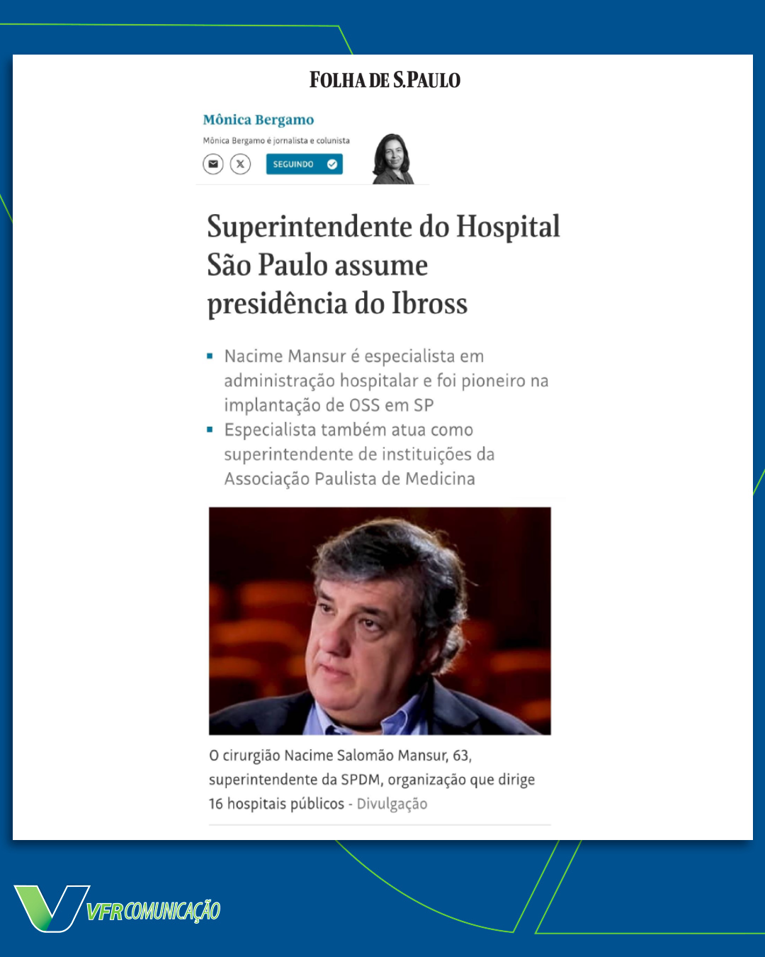 Ibross na Folha de São Paulo