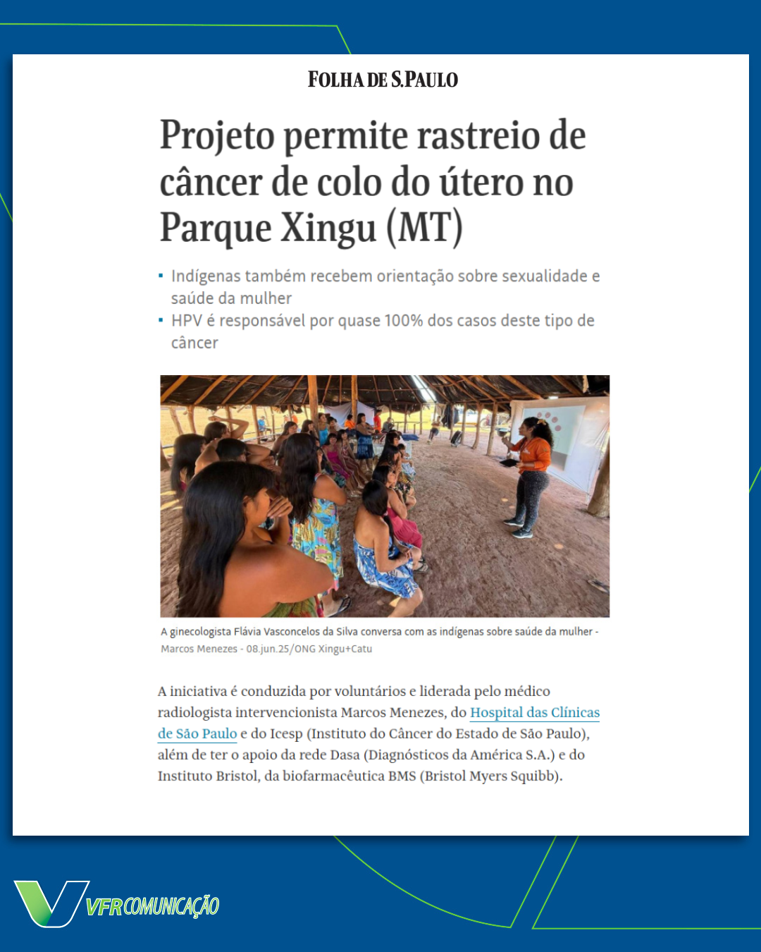 Projeto do ICESP na Folha de São Paulo