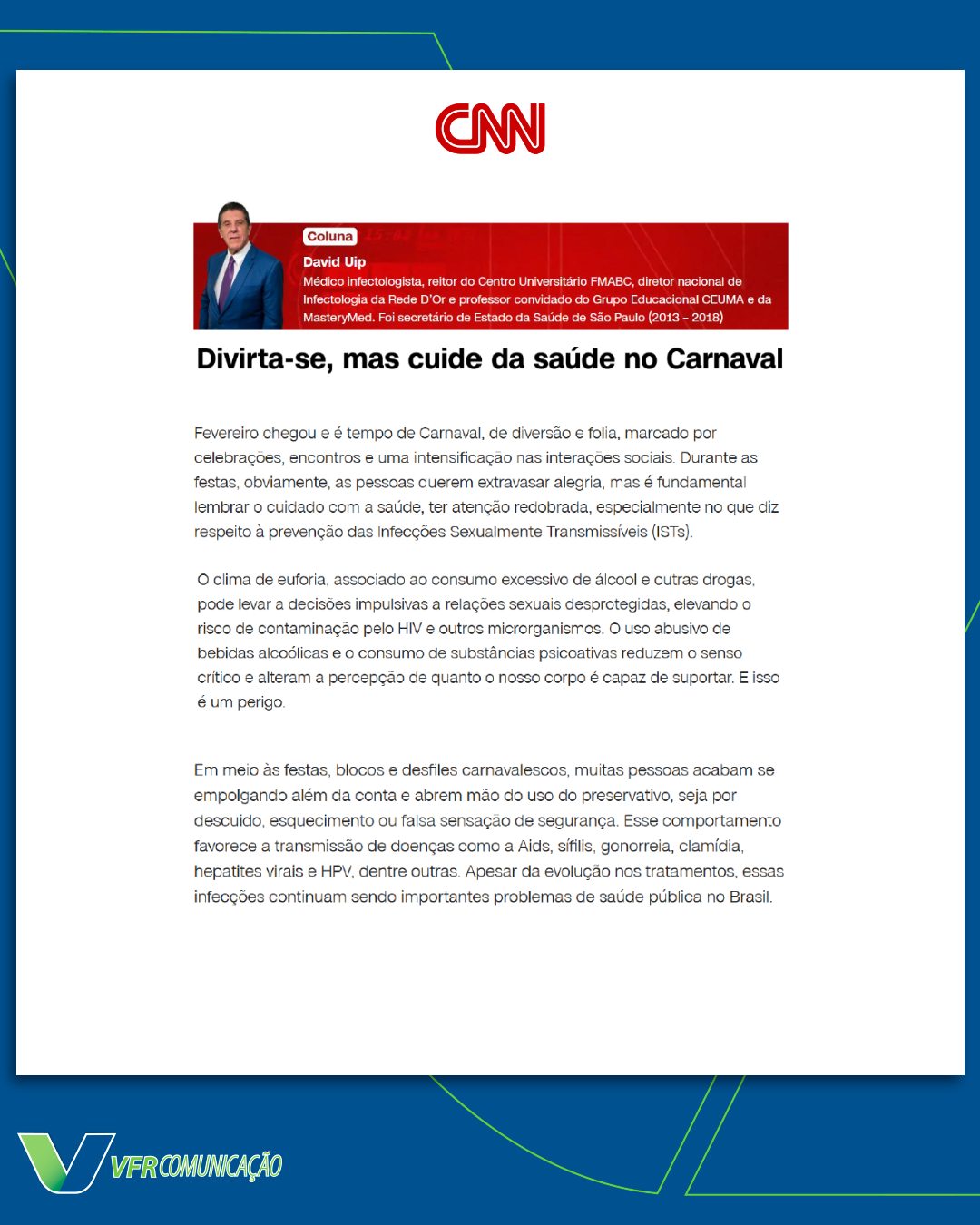 David Uip na CNN