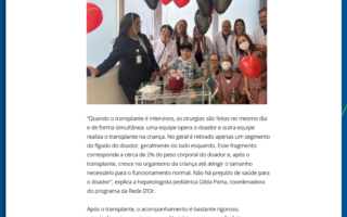 Hospital São Luiz Rede D´OR na Crescer