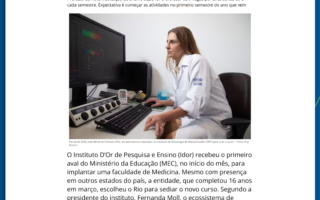 Curso do Instituto D´Or no O Globo
