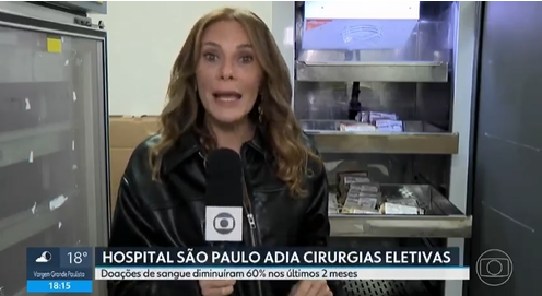 Hospital São Paulo no SP1 e SP2, da TV Globo