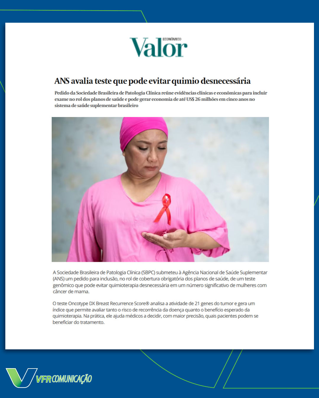 Teste Oncotype DX no Valor