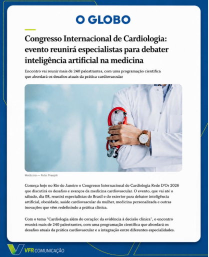Congresso de Cardiologia da Rede D´Or no O Globo
