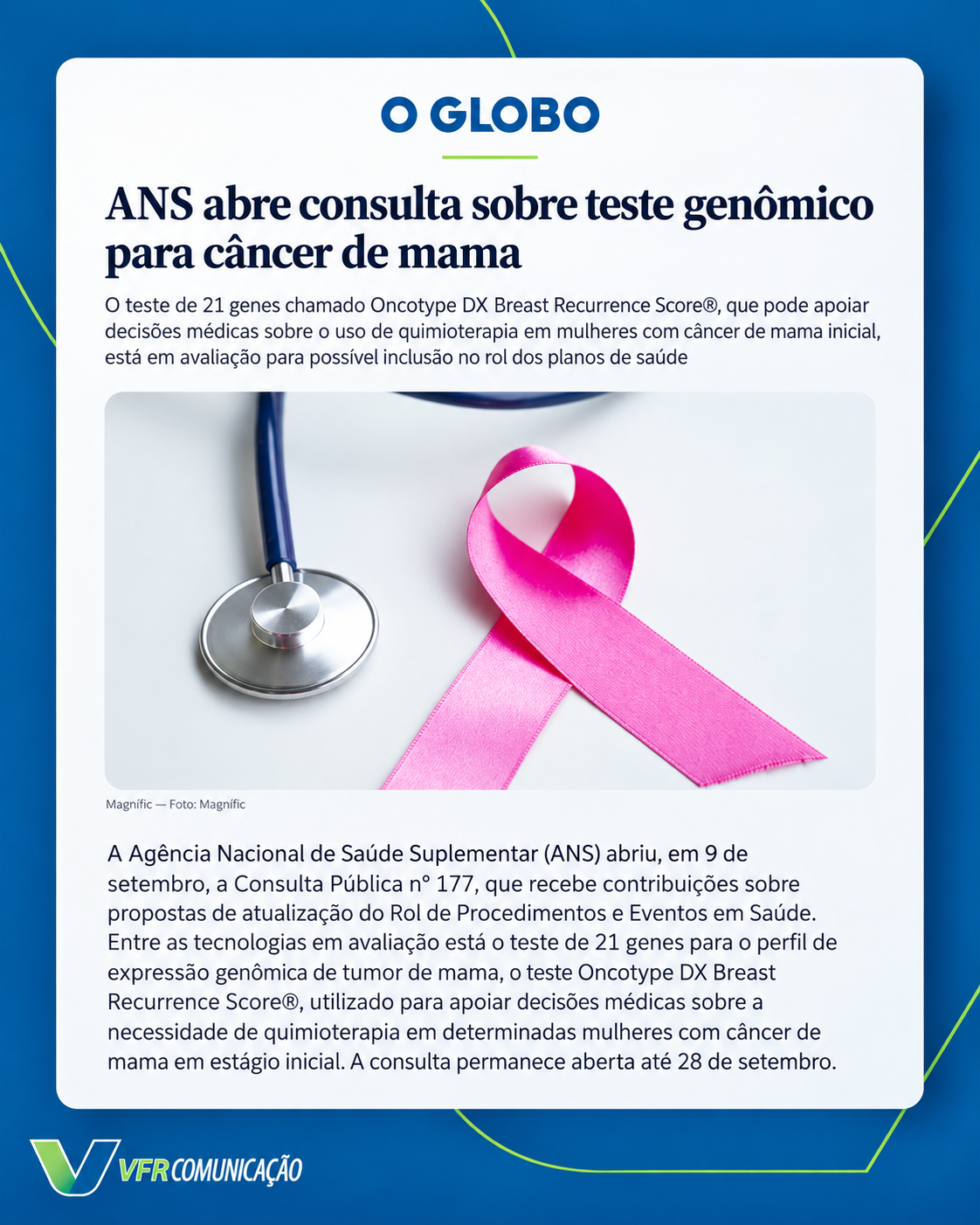 Oncotype no O Globo